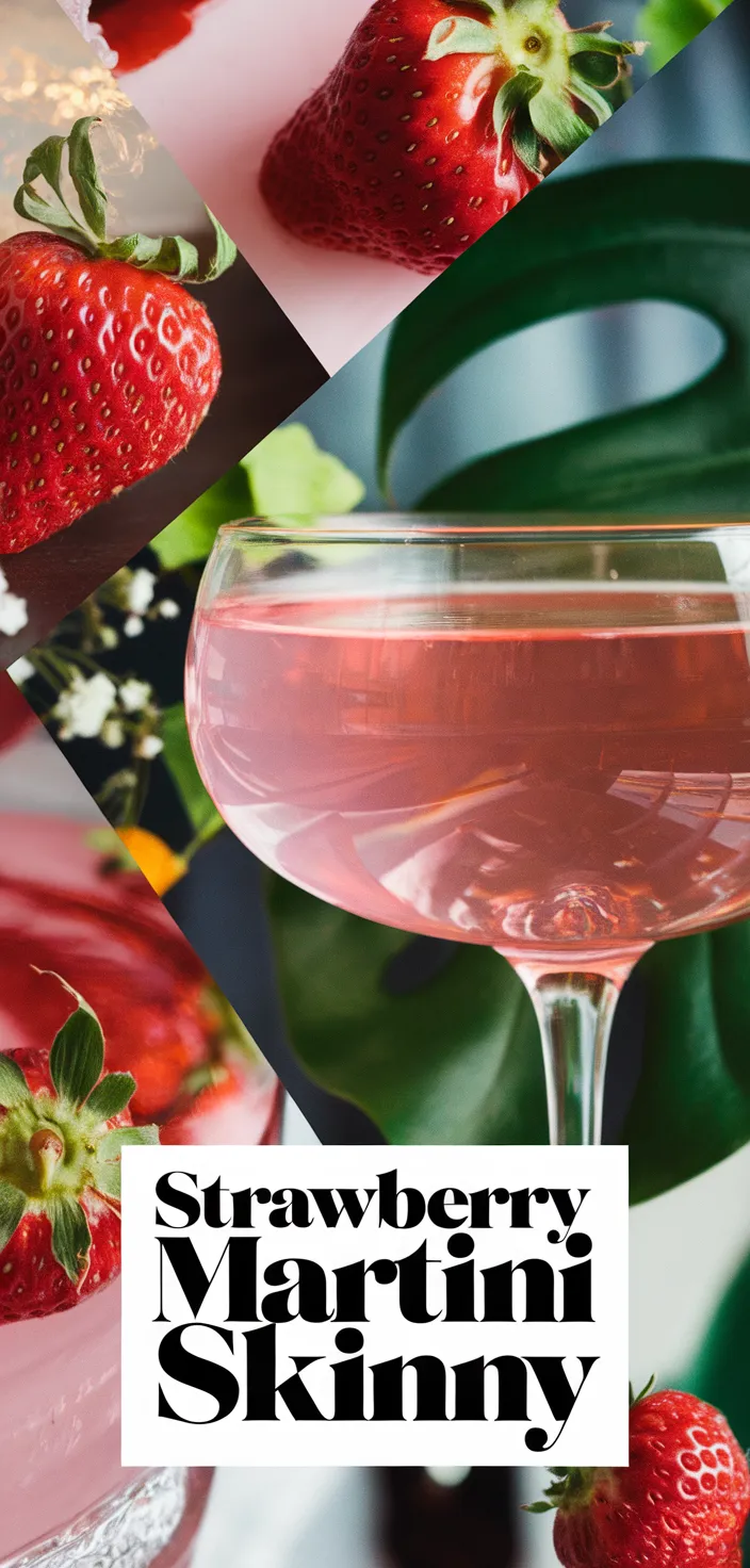 A photo of Strawberry Martini Skinny Recipe