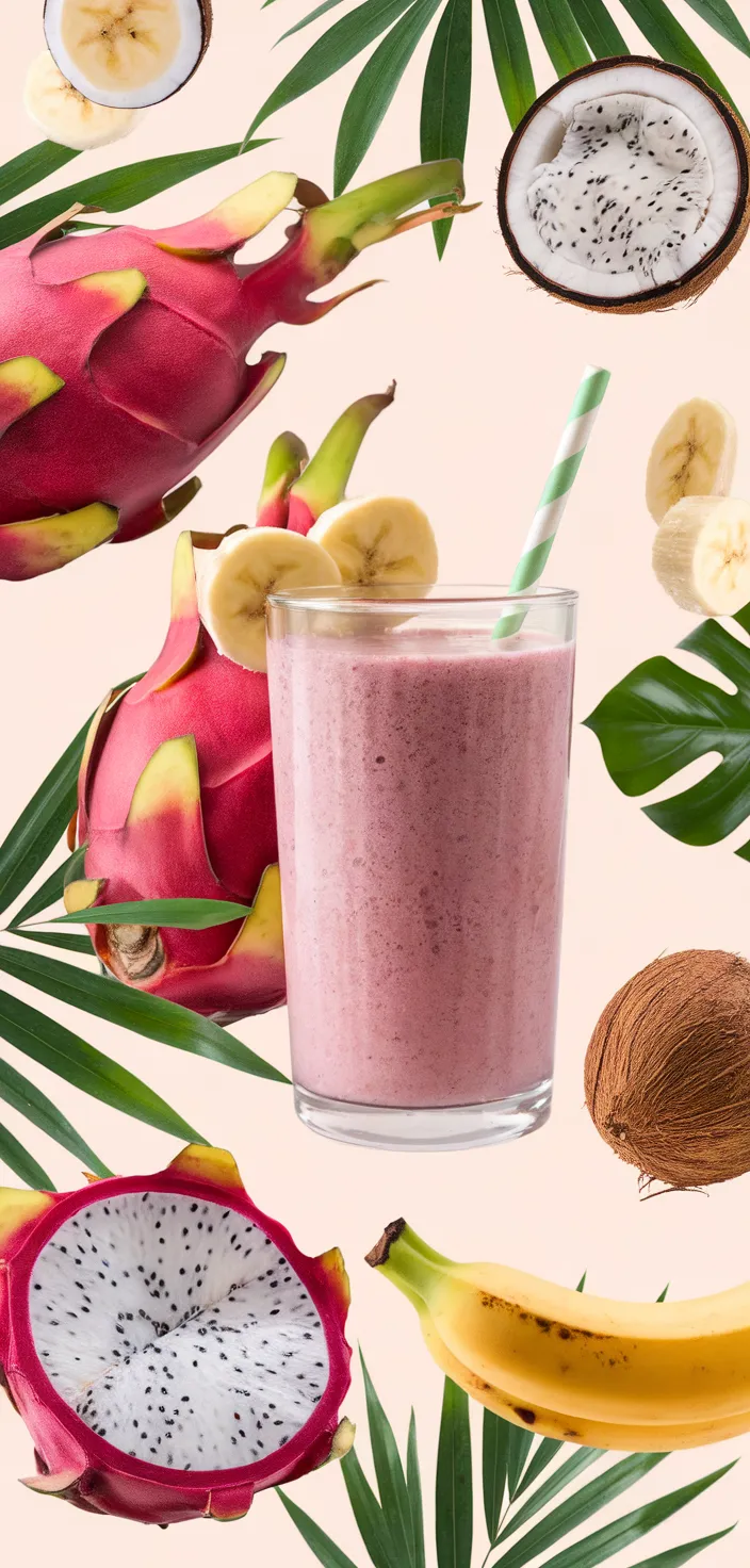 A photo of Tropical Dragon Fruit Smoothie Recipe