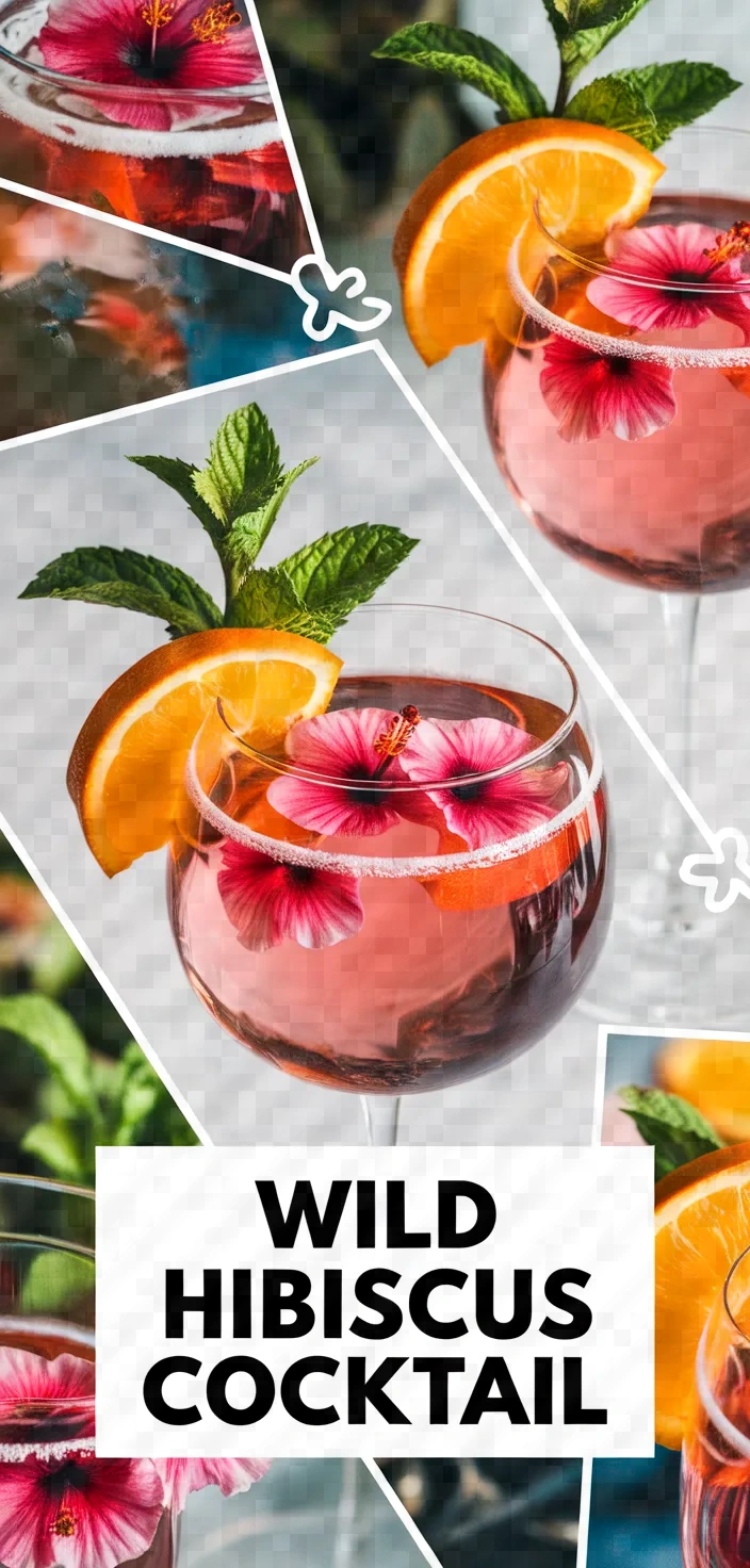 A photo of Wild Hibiscus Sparkling Cocktail Recipe