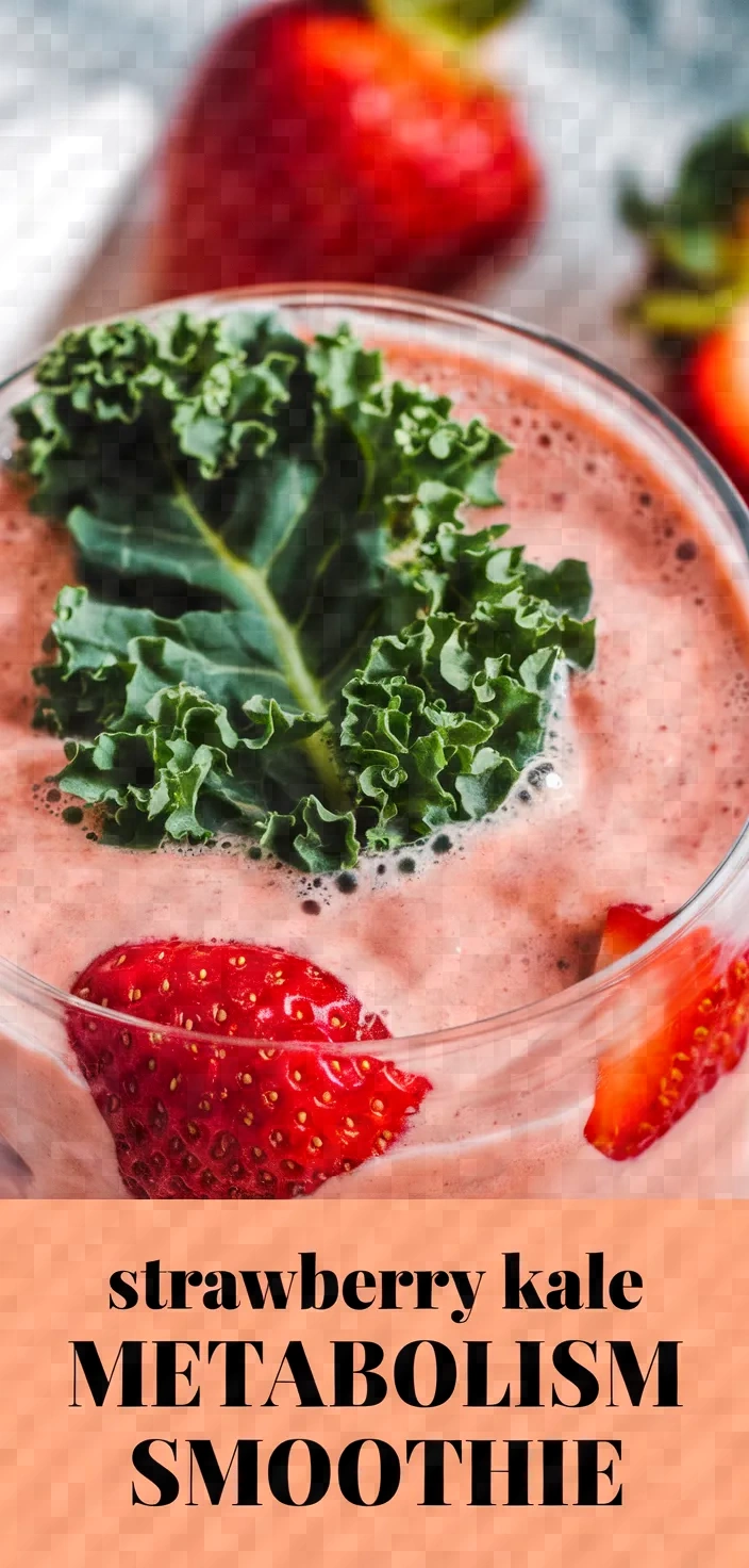 Metabolism Boosting Strawberry Kale Smoothie Recipe