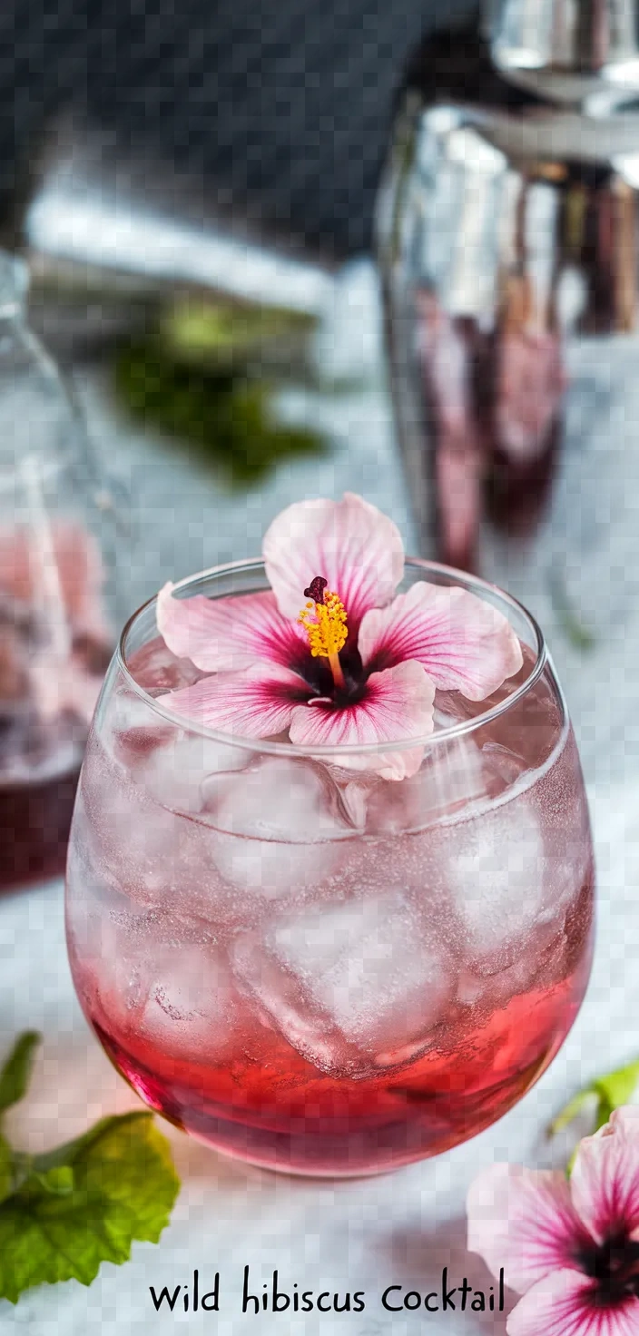 Wild Hibiscus Sparkling Cocktail Recipe