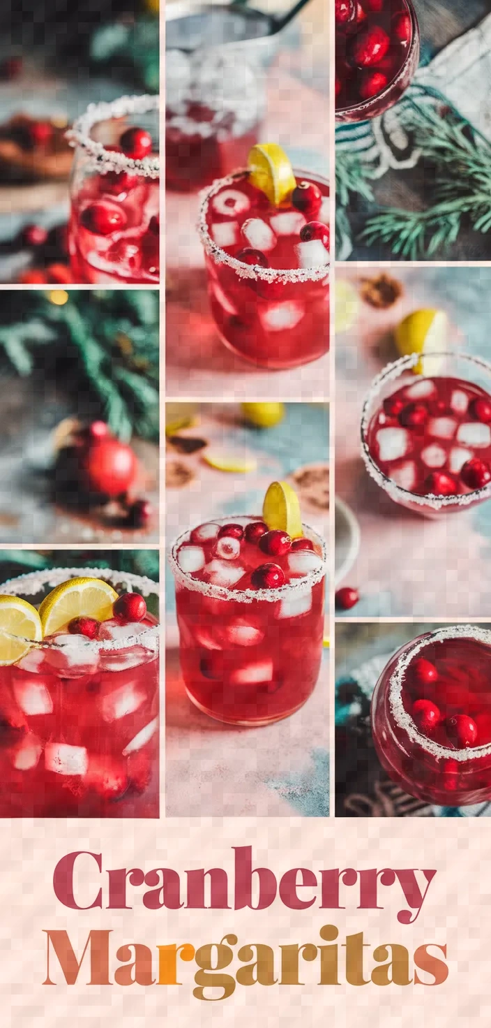 A photo of Cranberry Margaritas Recipe