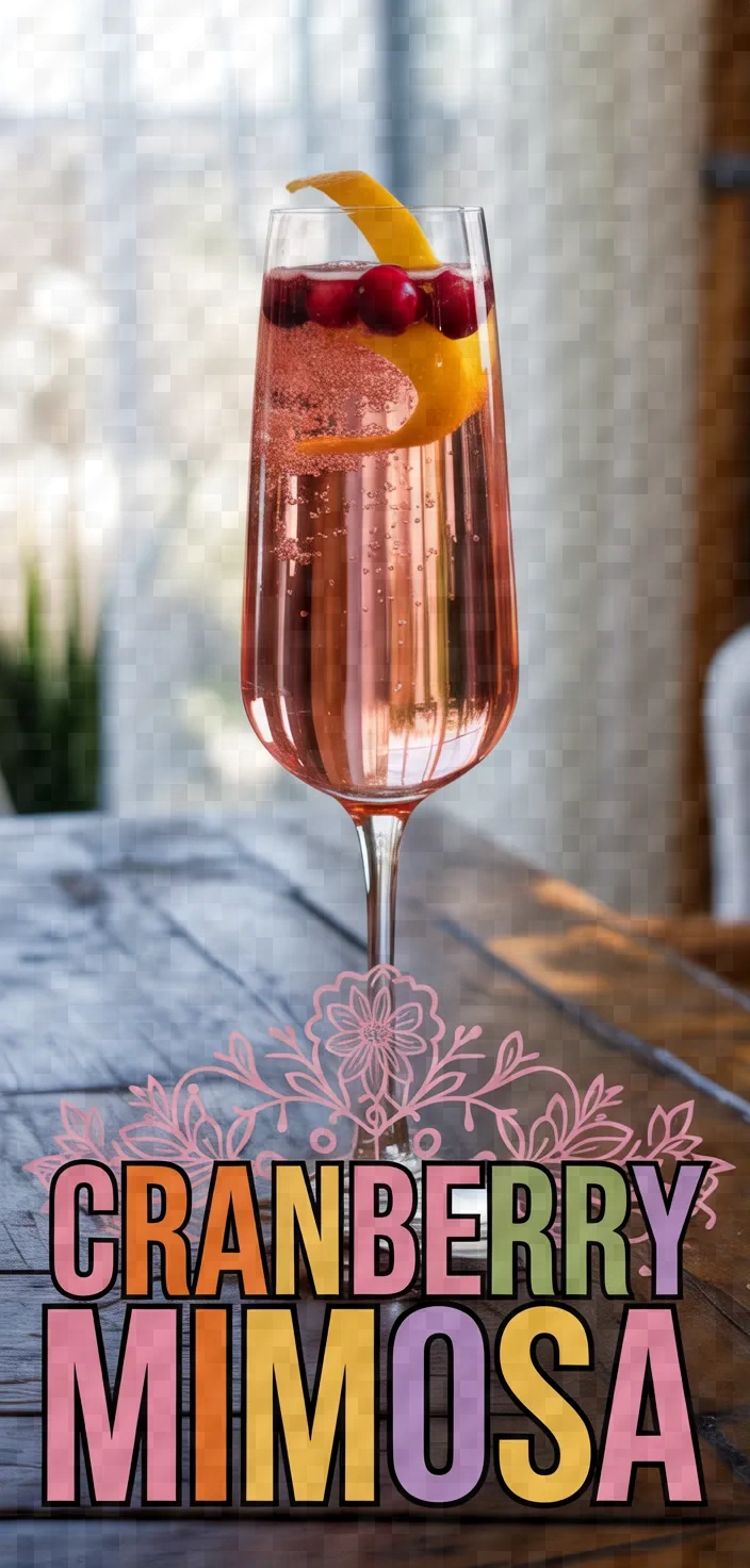 A photo of Cranberry Mimosa Recipe