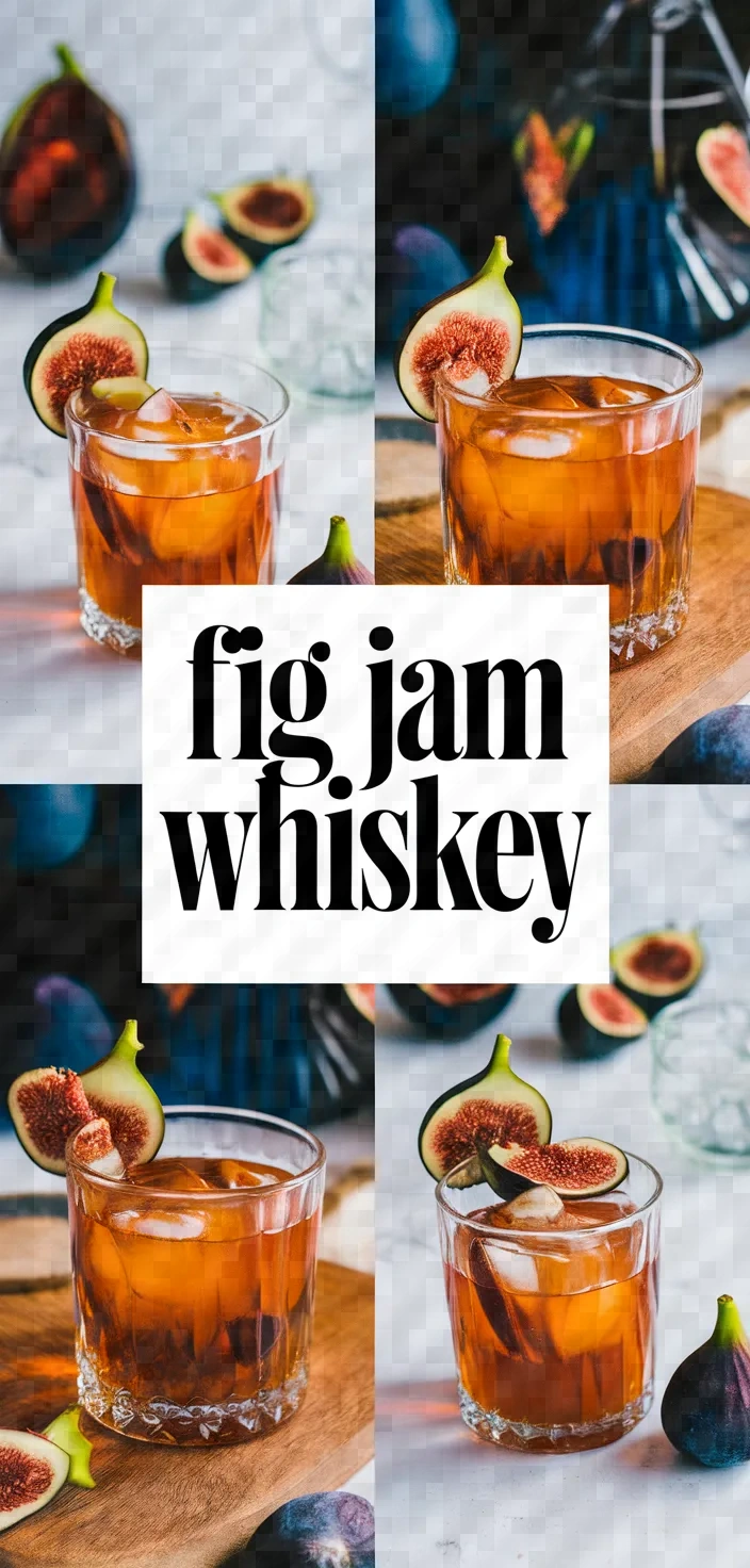 A photo of Fig Jam Whiskey Cocktail Recipe