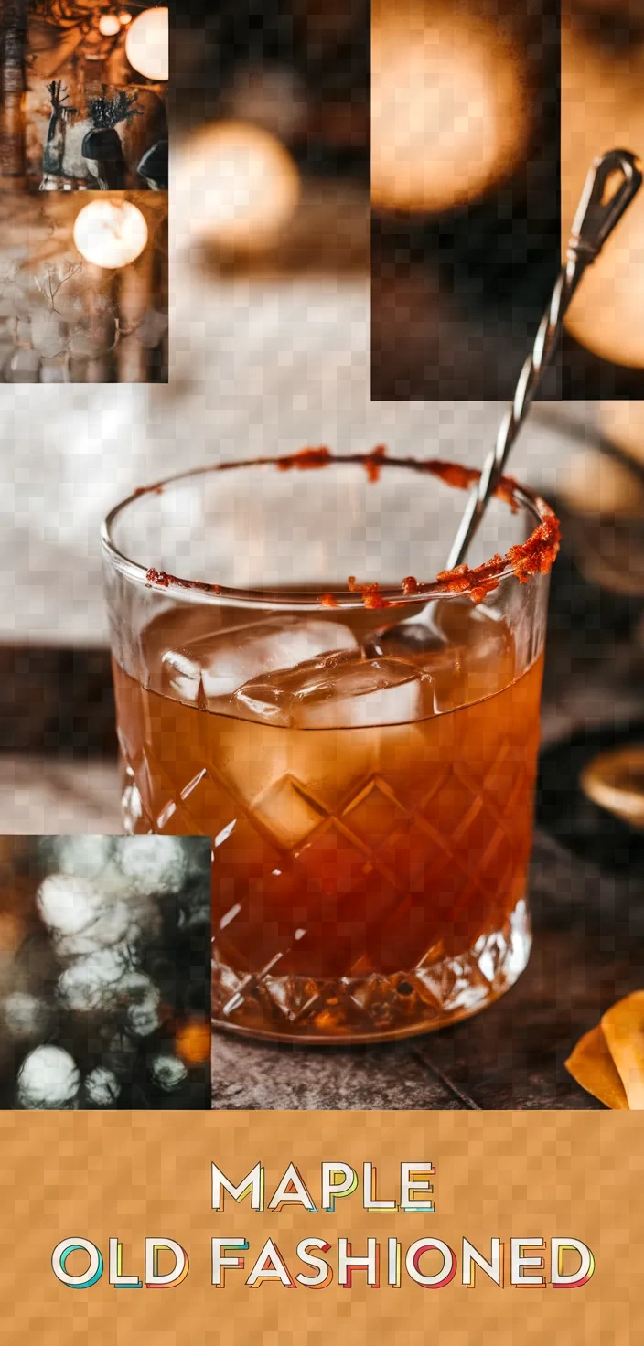 A photo of Maple Old Fashioned Recipe