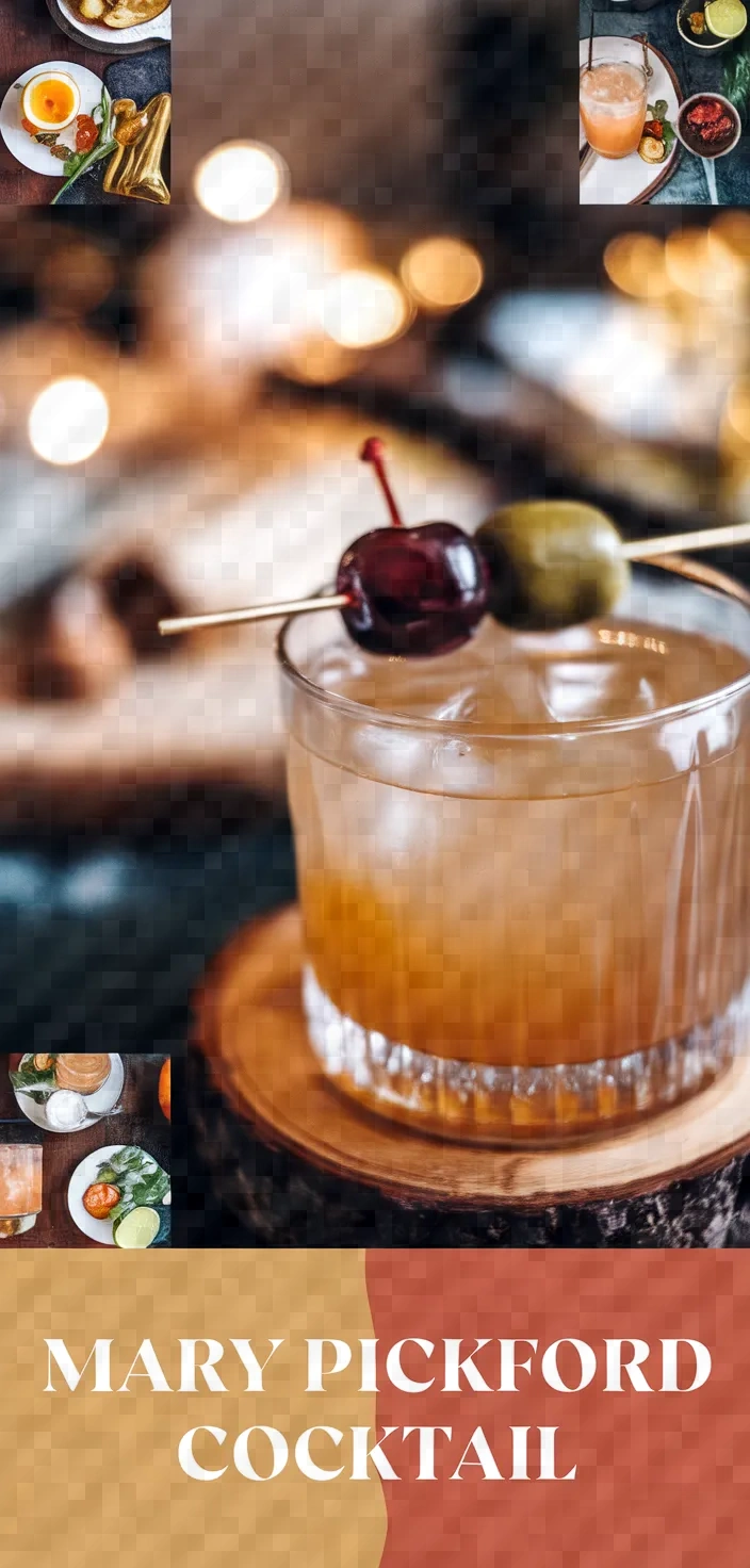 A photo of Mary Pickford Cocktail Recipe