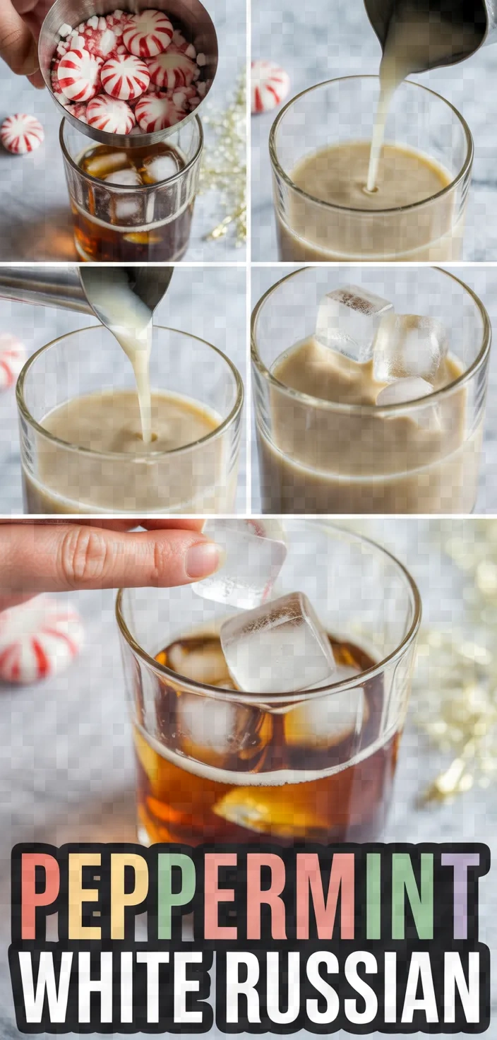 A photo of Peppermint White Russian Recipe