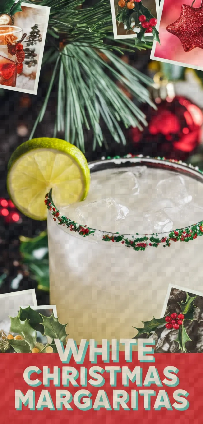 A photo of White Christmas Margaritas Recipe