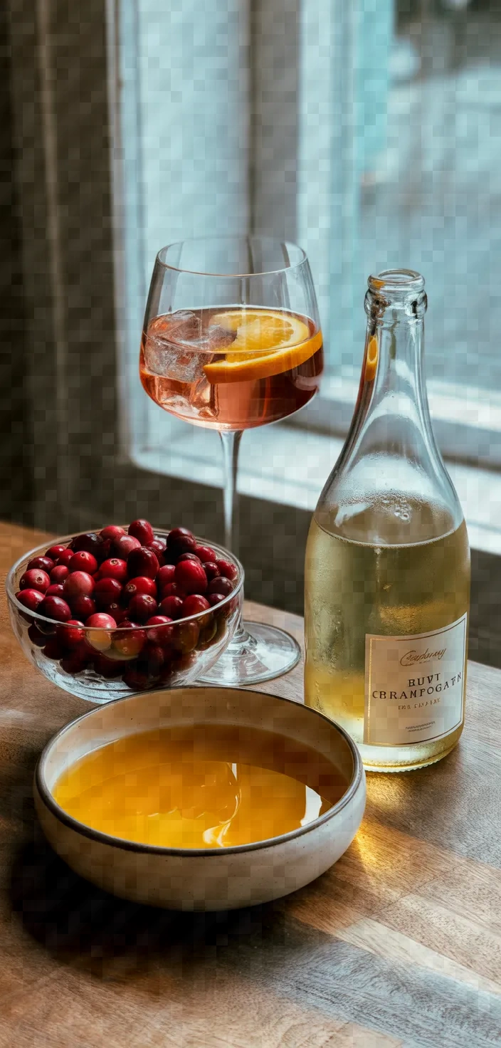 Ingredients photo for Cranberry Mimosa Recipe