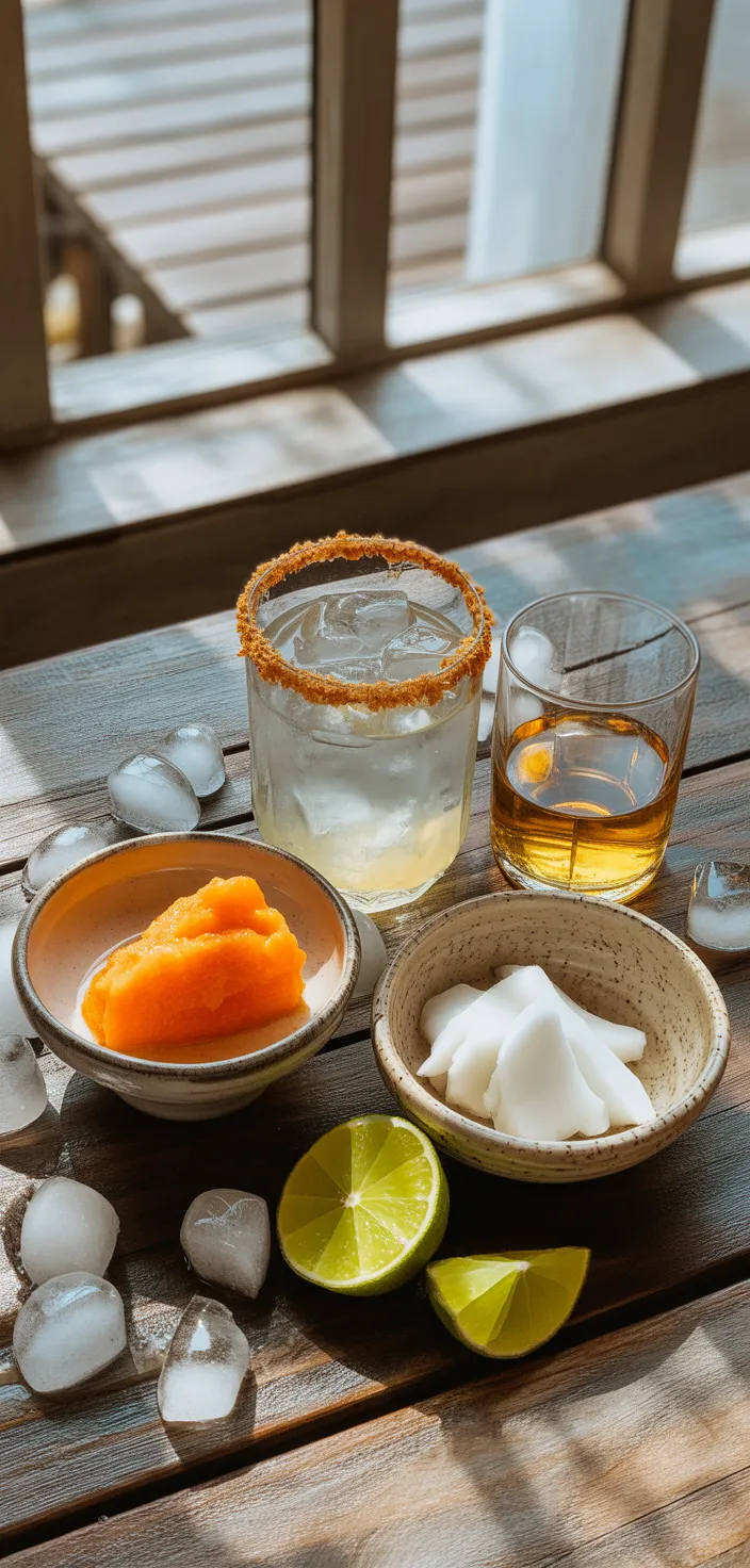 Ingredients photo for Aperol Coconut Margarita Recipe