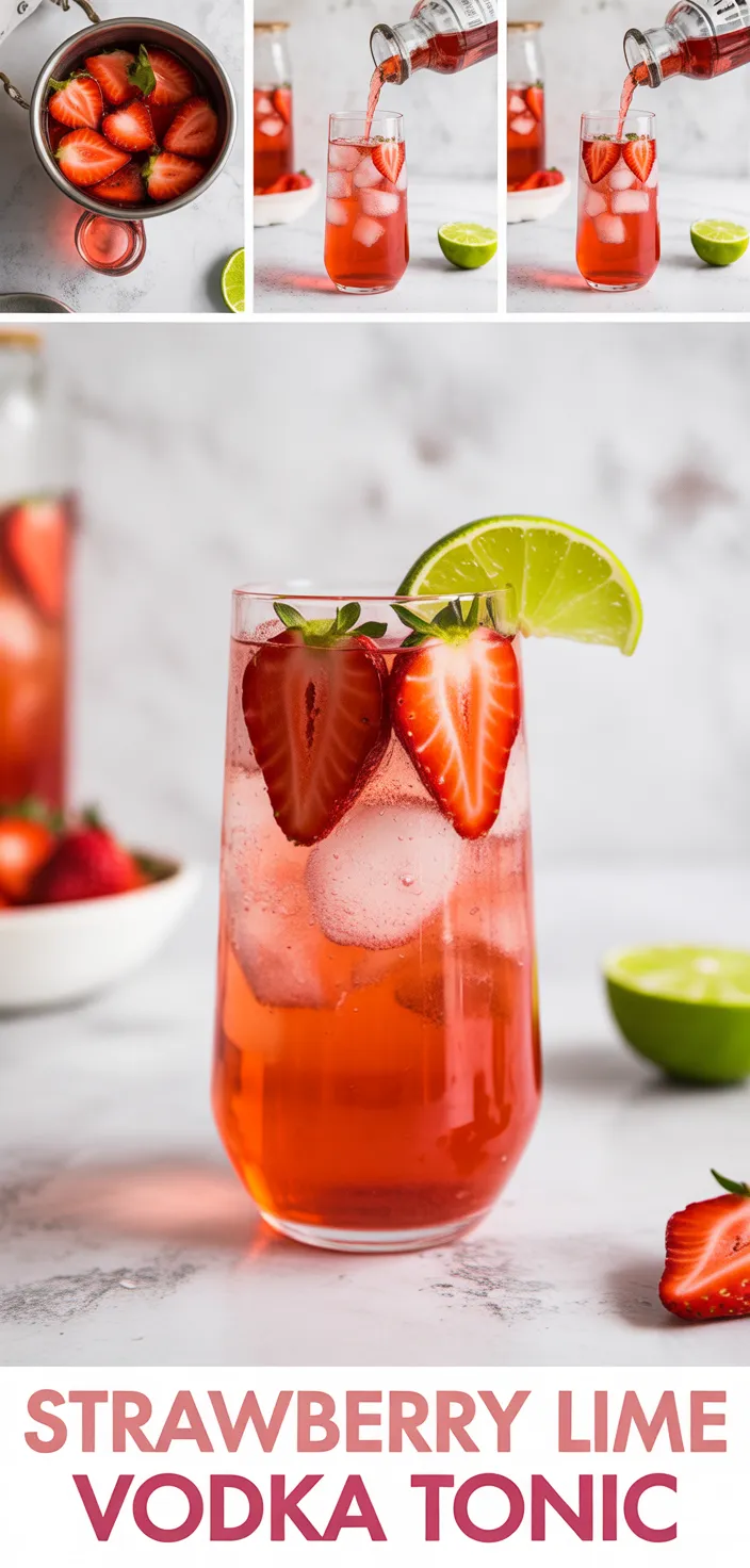 Strawberry Lime Vodka Tonic Recipe