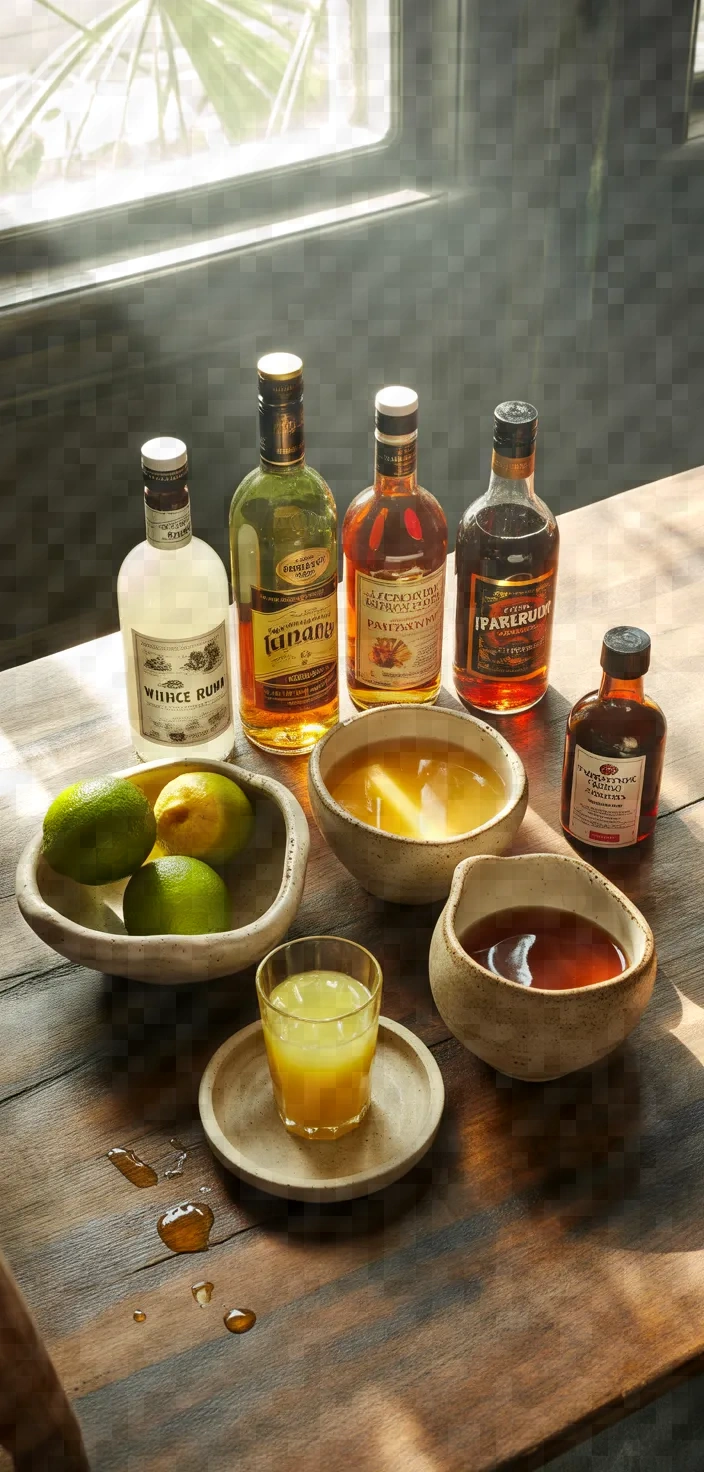 Ingredients photo for Zombie Cocktail Recipe