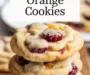 Chewy Christmas Cranberry Orange Cookies   Recipe