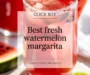 BEST Fresh Watermelon Margarita Recipe