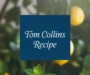 How To Make A Tom Collins Recipe