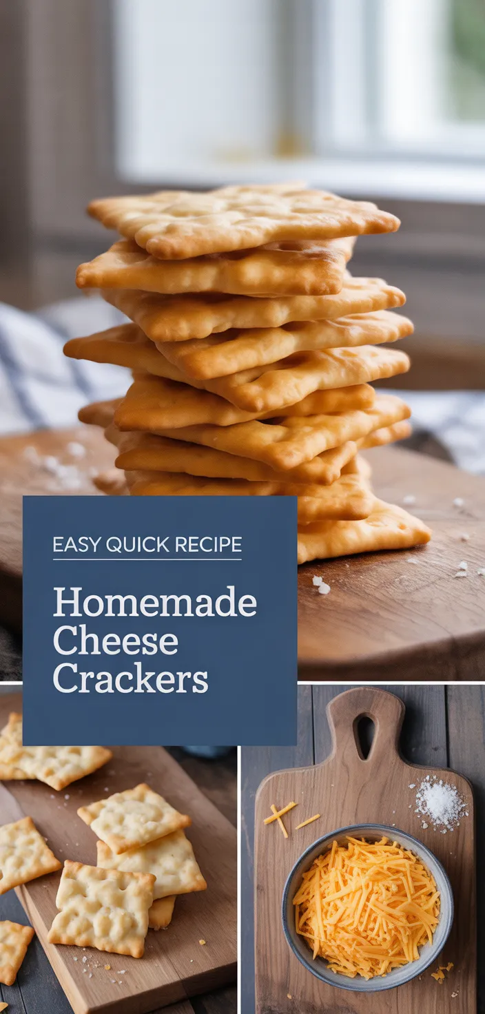 Homemade Cheese Crackers Recipe - splashsavvy.com