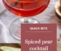 Spiced Pear Cocktail Recipe