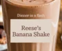 Healthy Reese’s & Bananna Shake Breakfast Smoothie  Recipe