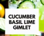 Cucumber Basil Lime Gimlet Recipe